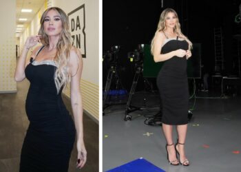Diletta Leotta per la prima volta col pancione della seconda gravidanza in mostra in tv: foto