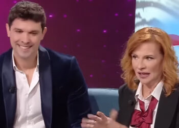 Patrizia Rossetti presenta Marco Antonio Bellini: la conduttrice 66enne e l’attore 37enne per la prima volta insieme in tv