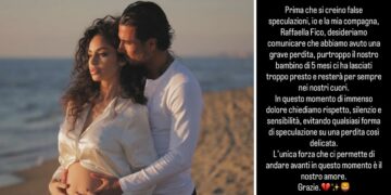 ''Resterà per sempre nei nostri cuori'': dramma per Raffaella Fico, ha perso il suo bambino, il tragico annuncio del compagno ''Resterà per sempre nei nostri cuori'': dramma per Raffaella Fico, ha perso il suo bambino, il tragico annuncio del compagno