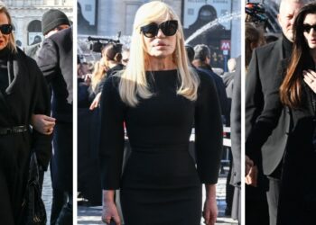 Da Simona Ventura a Donatella Versace e Anne Hathaway: i vip di tutto il mondo al funerale di Valentino, foto