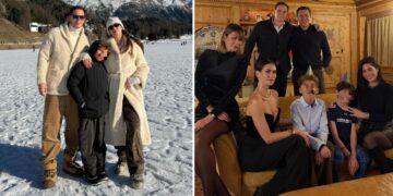 Melissa Satta inizia il 2026 in Svizzera con il compagno Carlo Beretta e il figlio Maddox: guarda