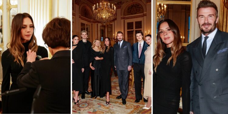 Tutti con Victoria a Parigi per il premio, tranne Brooklyn: i Beckham compatti sul red carpet nel bel mezzo della faida familiare