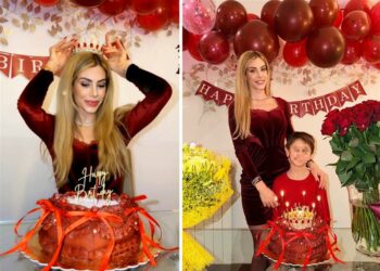 Paola Caruso festeggia 41 anni con il figlio Michele e gli amici