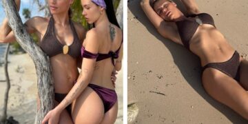 Michelle Hunziker, fuga tropicale in Messico: vacanza da famiglia allargata con Aurora, le altre figlie e i gli altri figli di Eros, foto