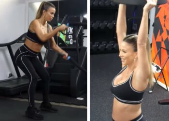 Diletta Leotta come Federica Pellegrini: anche per la conduttrice super allenamento in palestra col pancione, guarda