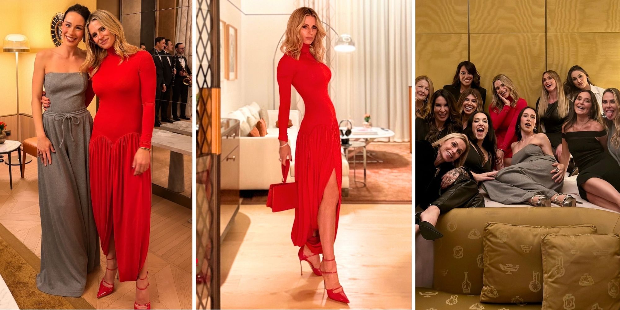 Michelle Hunziker festeggia l’ultimo compleanno da quarantenne con una super festa a Roma piena di volti noti: il look total red è pazzesco
