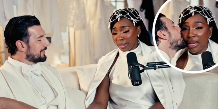 Andrea Preti consola la moglie Venus Williams commossa mentre racconta l’inizio della loro relazione