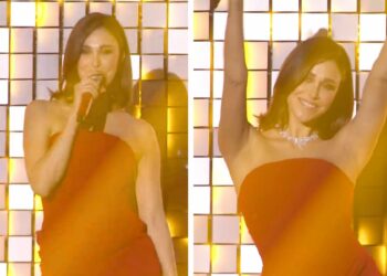 Belen Rodriguez compare per pochi secondi sul palco di Sanremo, ma non va come previsto: la gaffe tecnica ruba la scena