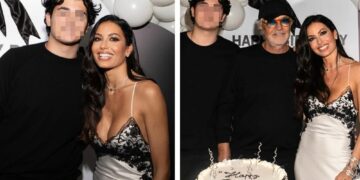 Elisabetta Gregoraci spegne le candeline con l’ex Briatore e l’ormai altissimo figlio Nathan: le immagini del compleanno a Monte Carlo