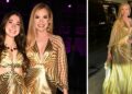Federica Panicucci e la figlia Sofia insieme alla Fashion Week: i look dorati coordinati non passano inosservati