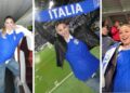 Diletta Leotta incinta col super pancione allo stadio a Bergamo per vedere l’Italia: tifo scatenato per gli azzurri che vincono, guarda