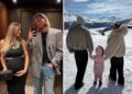 Diletta Leotta a Saint Moritz con il pancione e la famiglia Diletta Leotta a Saint Moritz con il pancione e la famiglia