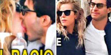 Alessia Marcuzzi e il bacio appassionato con il fidanzato Tiago Schietti: guarda