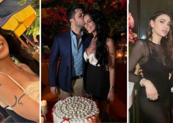 Antonella Fiordelisi festeggia il compleanno con amici vip e fidanzato, fa una sorpresa agli ospiti al ristorante