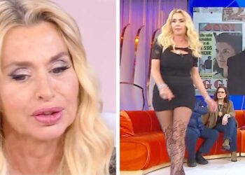 ''Mi ha fatto rabbia, ci ho pianto'': Valeria Marini in lacrime dalla Balivo, si alza in diretta per uscire dallo studio all’improvviso