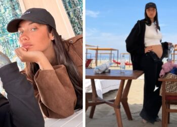 Fedez papà per la terza volta: la foto ufficiale del pancino della fidanzata del rapper Giulia Honegger