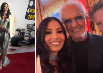 ''Tu sei una dea e meriti il meglio'': Elisabetta Gregoraci con l’abito argento al Goodwill Ambassador Award Gala a Monte Carlo, guarda