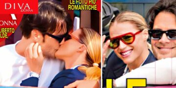 Michelle Hunziker e Giulio Berruti: arriva il primo bacio paparazzato durante il weekend sul lago di Como, foto