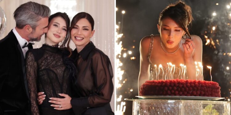 Alessia Mancini e Flavio Montrucchio celebrano la figlia Mya che compie 18 anni: le immagini della super festa organizzata a Roma