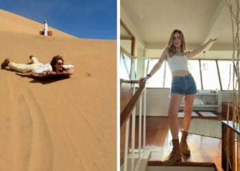 Chiara Ferragni ancora in Africa tra sandboarding nel deserto e panorami mozzafiato