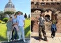 Melissa Satta e Carlo Beretta a Roma con Maddox