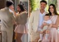 Andrea Damante e la compagna Elisa Visari fanno festa per il battesimo del figlio di 7 mesi Liam: foto Andrea Damante e la compagna Elisa Visari fanno festa per il battesimo del figlio di 7 mesi Liam: foto