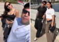 Fedez e Giulia Honegger a passeggio a Monte Carlo: la stilista col look estivo mostra il pancione, guarda