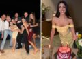 ''Stanca, stanca, stanca'': Giulia Salemi festeggia 33 anni con una torta con l’insolita scritta, party insieme a ex gieffini, foto