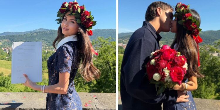 ''Orgoglioso di te'': Davide Bonolis è fiero della fidanzata Martina Dotti che si è laureata, foto
