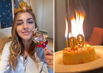 Chiara Ferragni compie 39 anni: la festa inizia a mezzanotte, ma sulle candeline c’è scritto 29, guarda