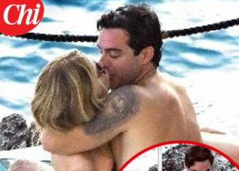 Scoppia la passione tra Alessia Marcuzzi e il nuovo fidanzato Tiago Schietti: a Positano baci 'calienti', foto
