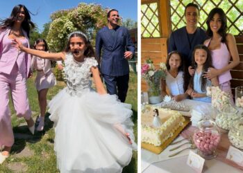 Federica Nargi e Alessandro Matri al settimo cielo per la Prima Comunione della figlia Sofia: foto