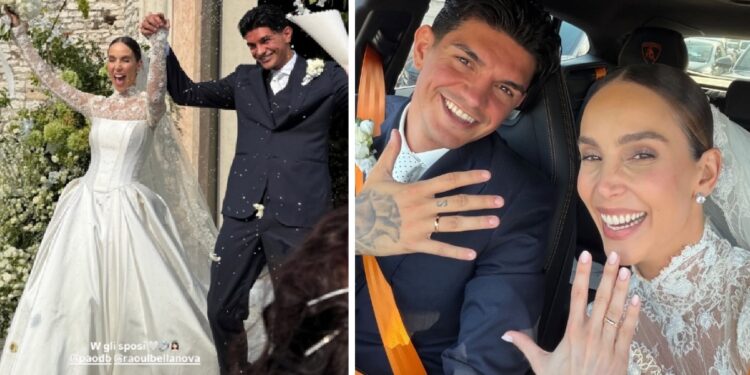Paola Di Benedetto e Raoul Bellanova sposi: le nozze da fiaba tra emozioni, amici vip e promesse d'amore