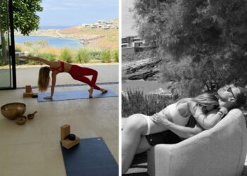 Ilary Blasi e Bastian Muller in vacanza in Grecia