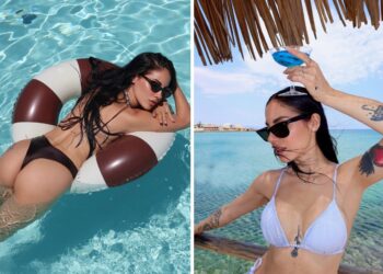 Giulia De Lellis bellissima in bikini nella prima estate da mamma