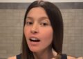 Natalia Paragoni si taglia i capelli prima della chemioterapia
