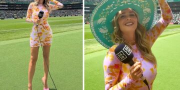 Diletta Leotta a un mese dal secondo parto in Messico per il Mondiale: regina della tv su Dazn coi suoi look, guarda